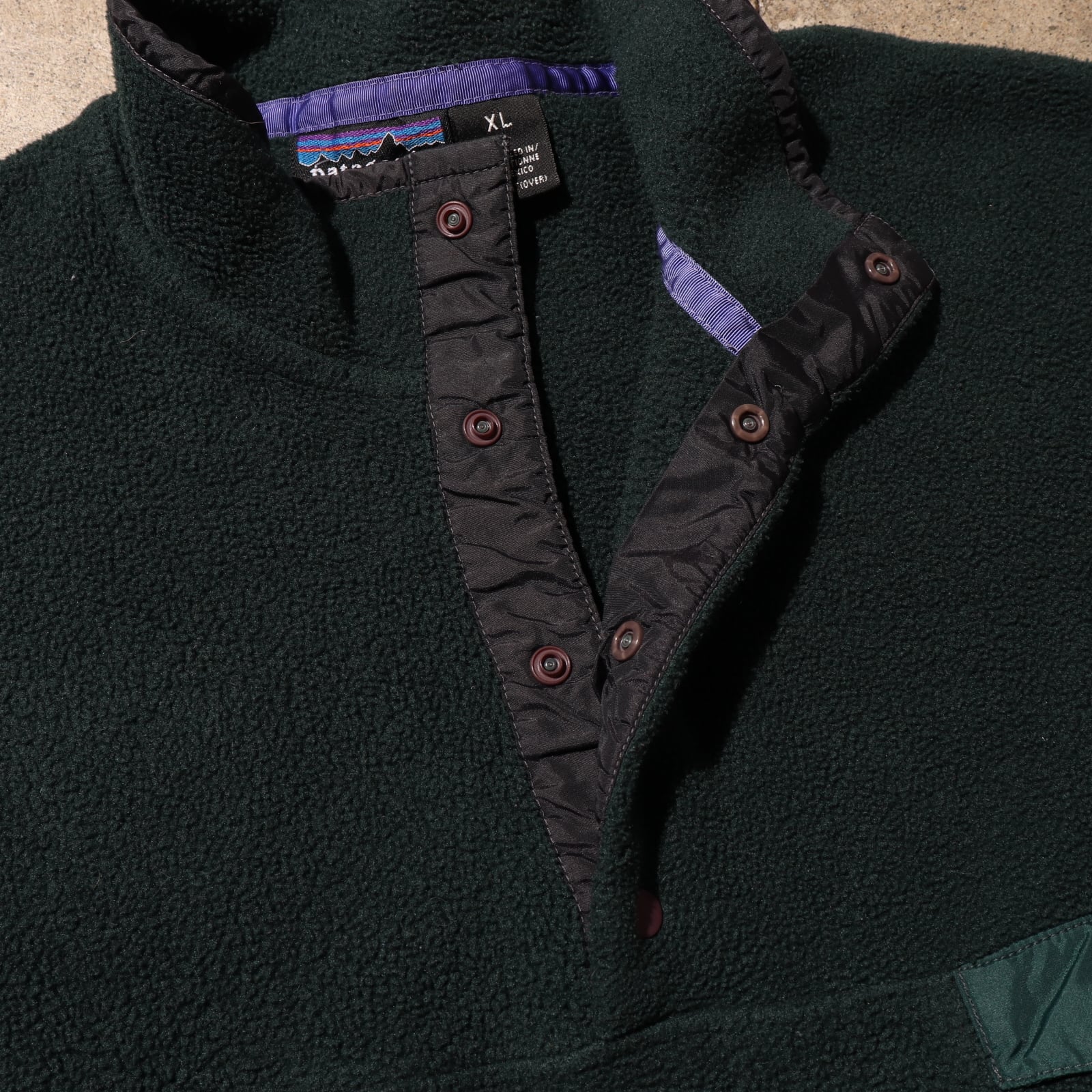 美品 XL シンチラ スナップT Patagonia パタゴニア フリース 緑