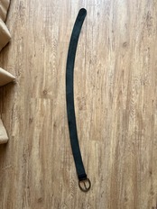 smooth leather antique gold buckle belt-5223-4
