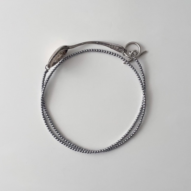 CIVITAVECCHIA double necklace silver ③