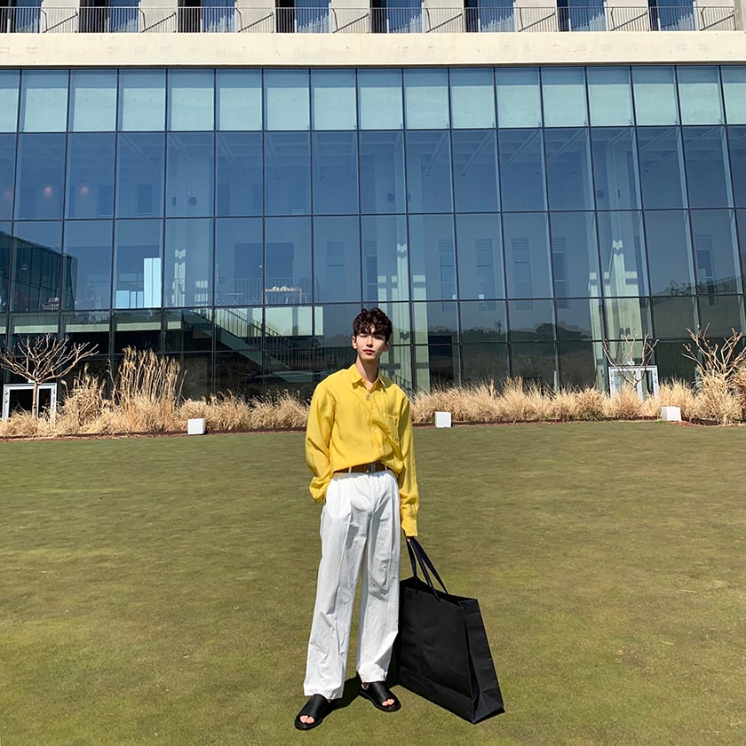 全3色 シャツ トップス 無地 カジュアル 長袖 おしゃれ