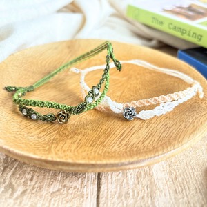 つけっぱなし ブレスレット ミサンガ ペア 水に強い 金属アレルギー配慮 ステンレス 天然石 紐 シルバー ゴールド 切れにくい 足首 アンクレット おしゃれ 母の日