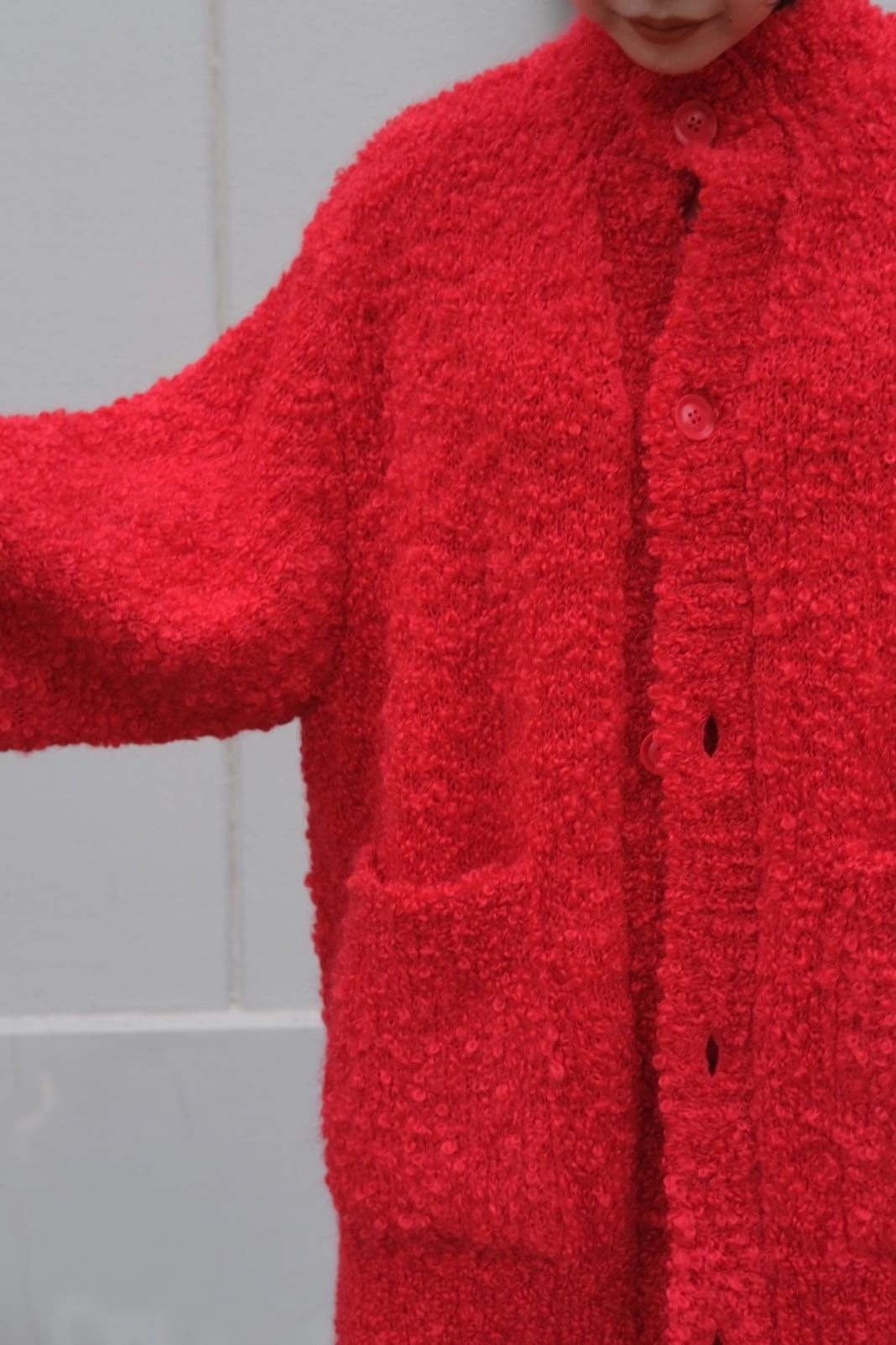 kota gushiken】Massive Mohair Cardigan -Red- | loop