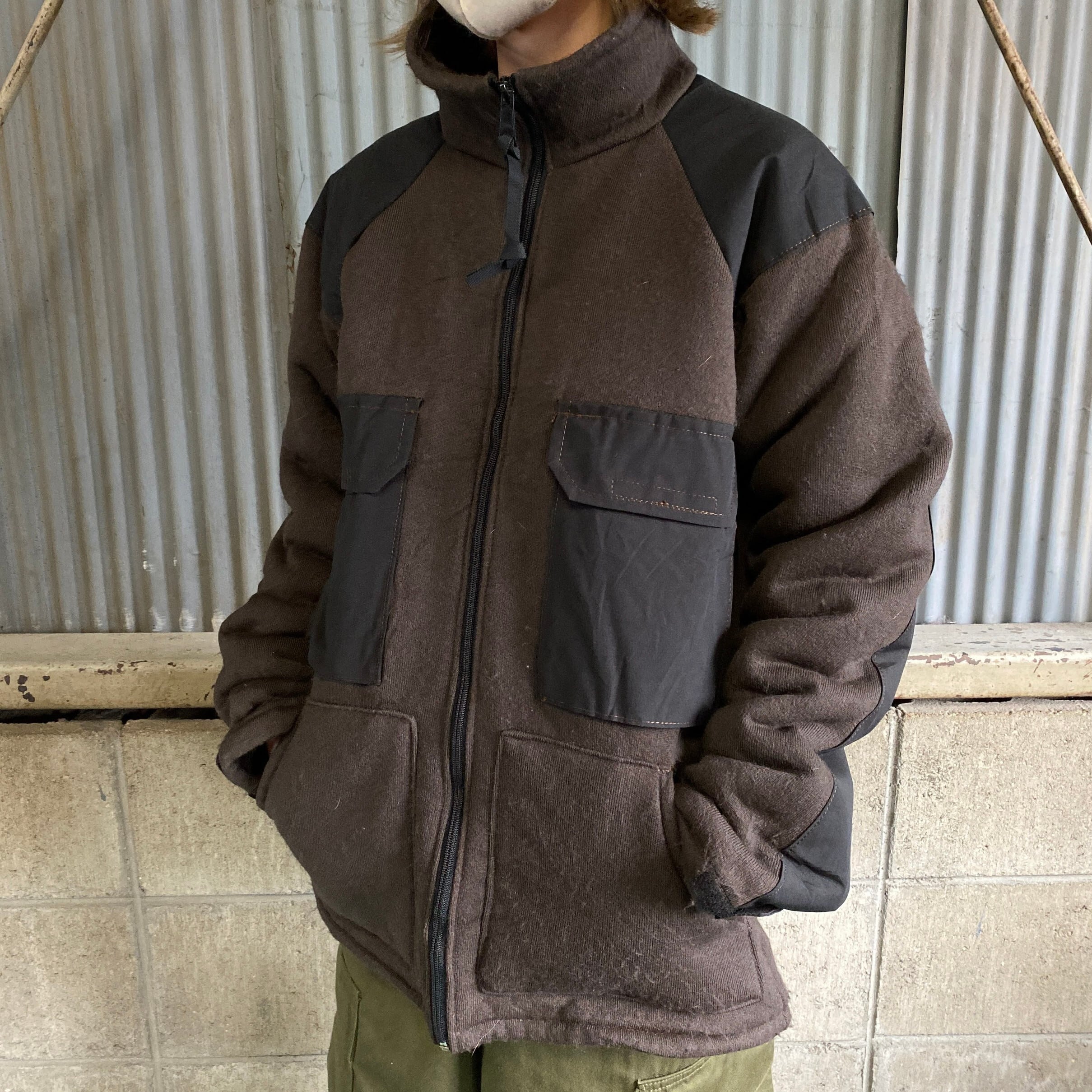 最終価格????????us vintage bear fleece jacket.