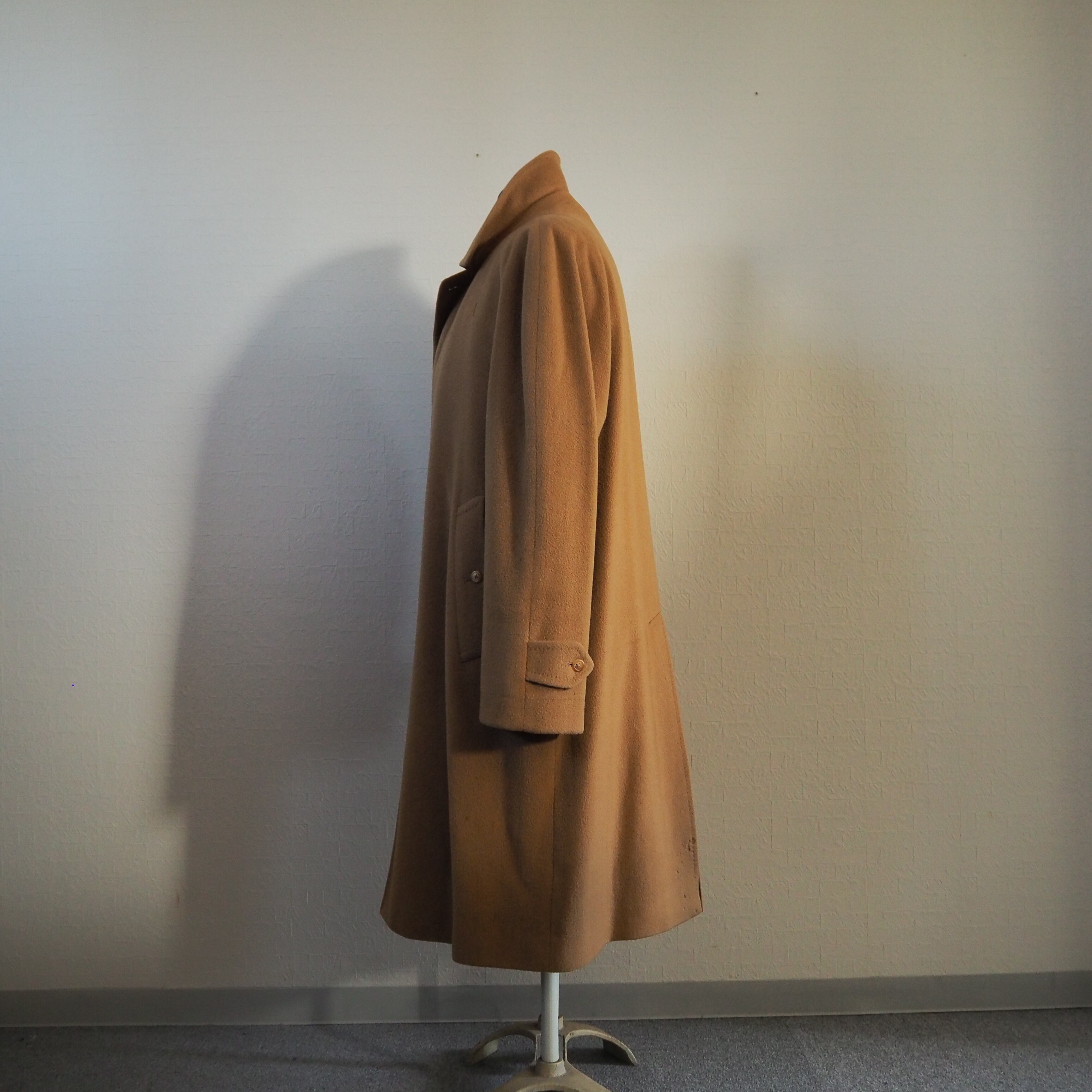 pure cashmere 100%Balmacaan coat カシミヤコートメンズ - www ...