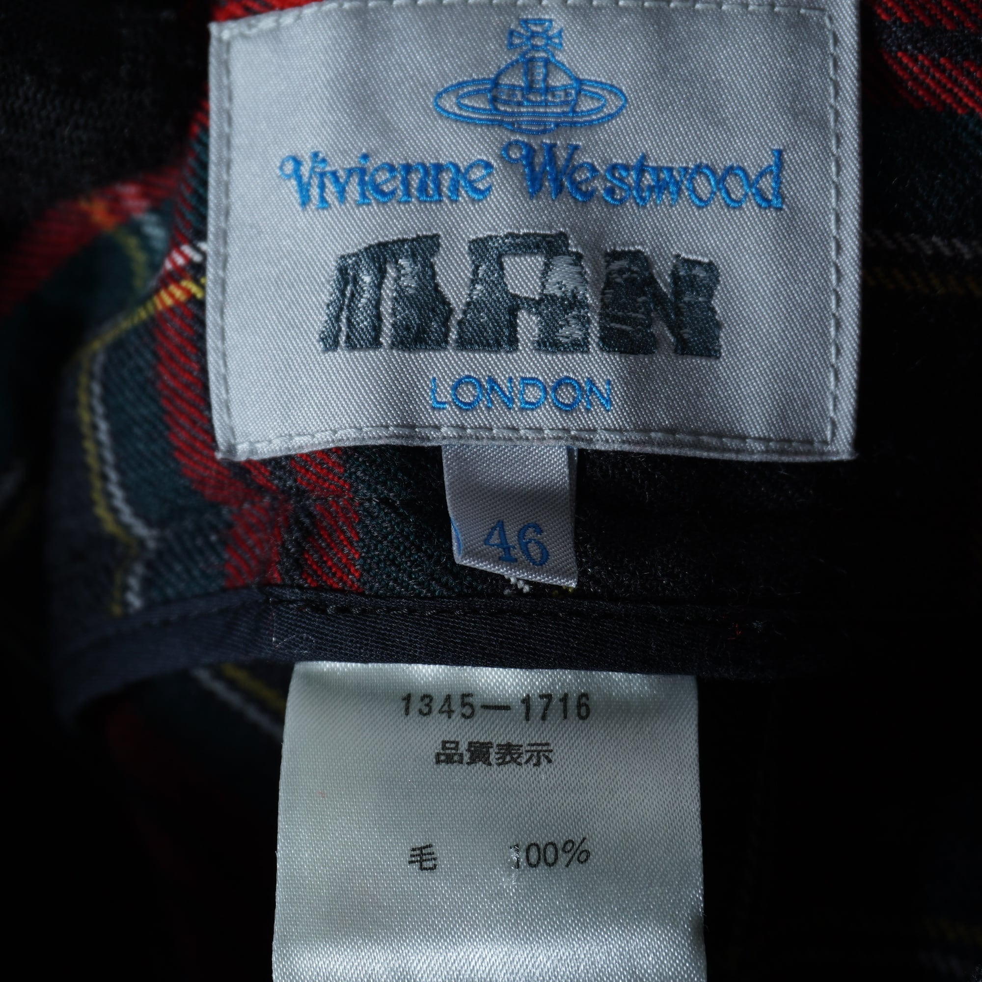 Vivienne Westwood】ヴィヴィアンウエストウッド フラップ付タータン
