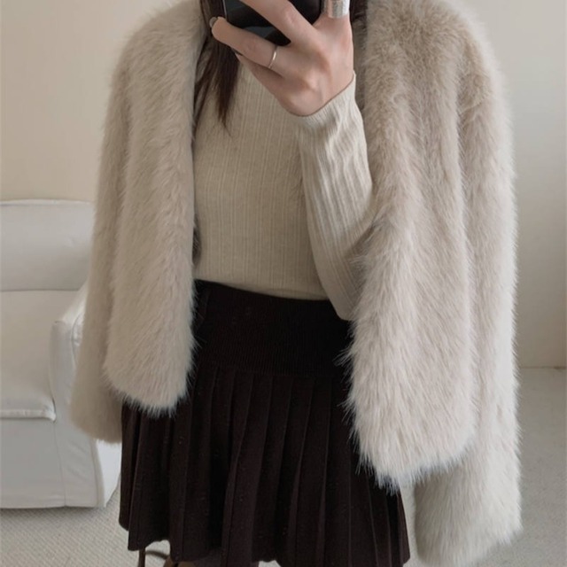 フェイクファー コート