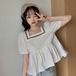 ✞ シャツブラウススタンダードホルタースリーブショートジャケット レトロ スクウェア ✞ゴスロリ SM ミリ 甘ロリ クラロリ 和ロリ エレガント 黒ロリ 姫ロリ 華ロリ BB-BB9851860