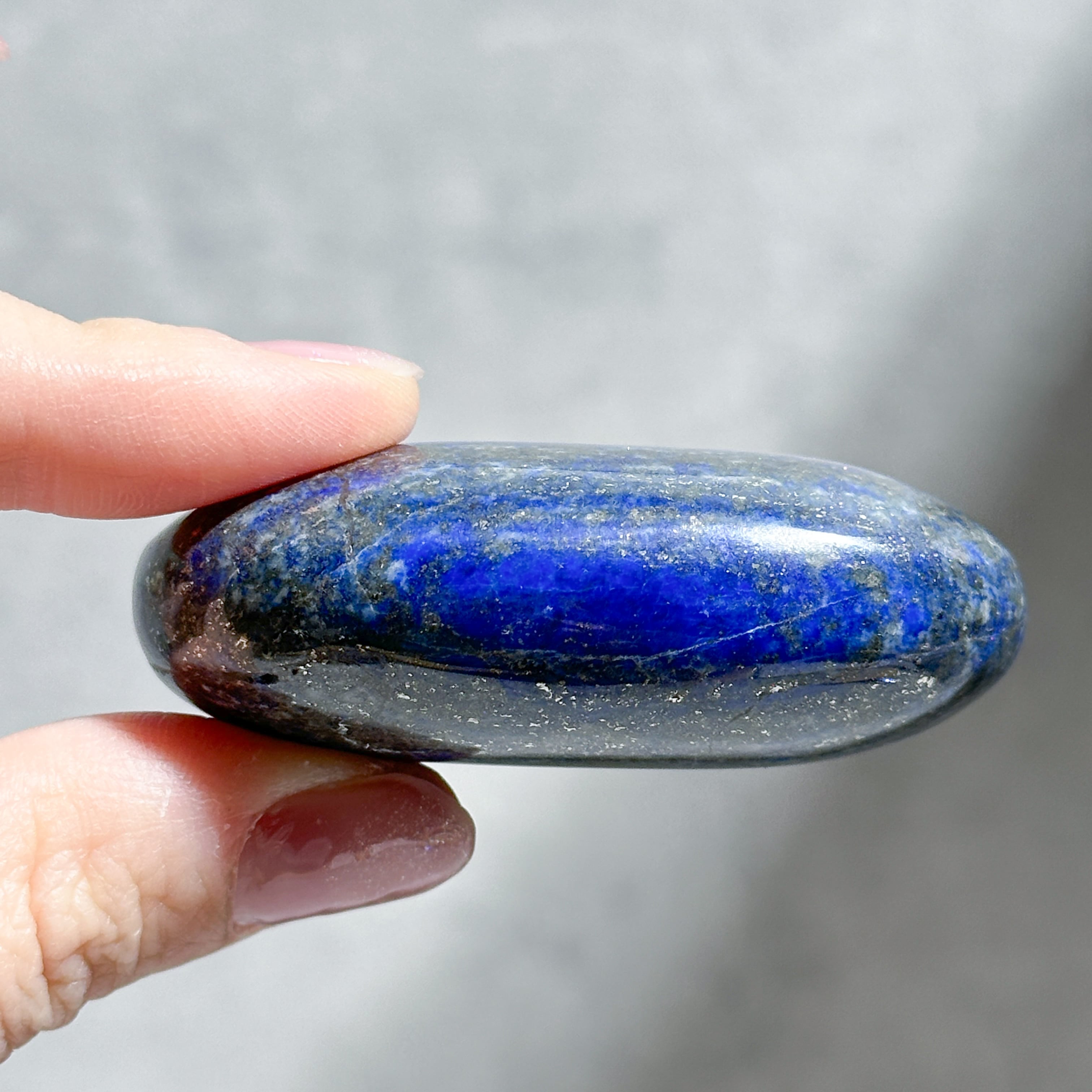ラピスラズリ パームストーン33◇Lapis Lazuli◇天然石・鉱物