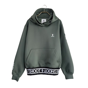 【WOMEN'S】8G JACQUARD RIB HOODIE -KHAKI-