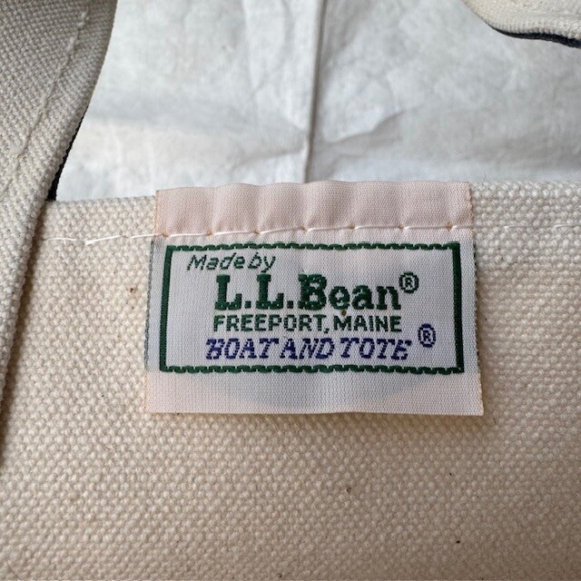L.L.Bean エルエルビーン トートバッグ ボートアンドトート 80s 二色タグ ネイビー ヴィンテージ 画像11