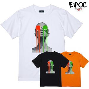 EIPOC PARIS 「Woman Tears #C" S/S T-Shirts Black/White/Orange」