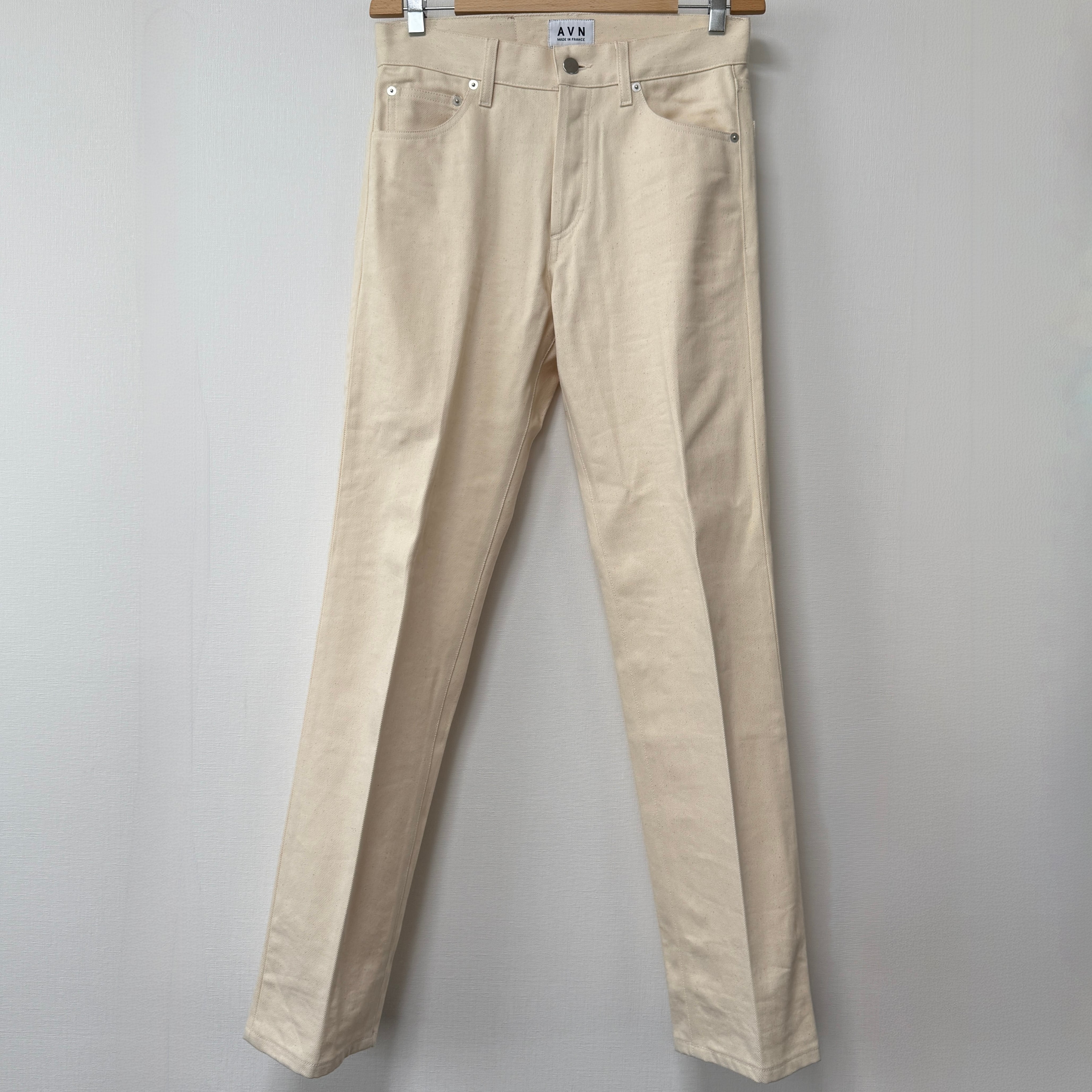 Incotex 2プリーツ コーデュロイパンツ (オフホワイト、サイズ42、XS