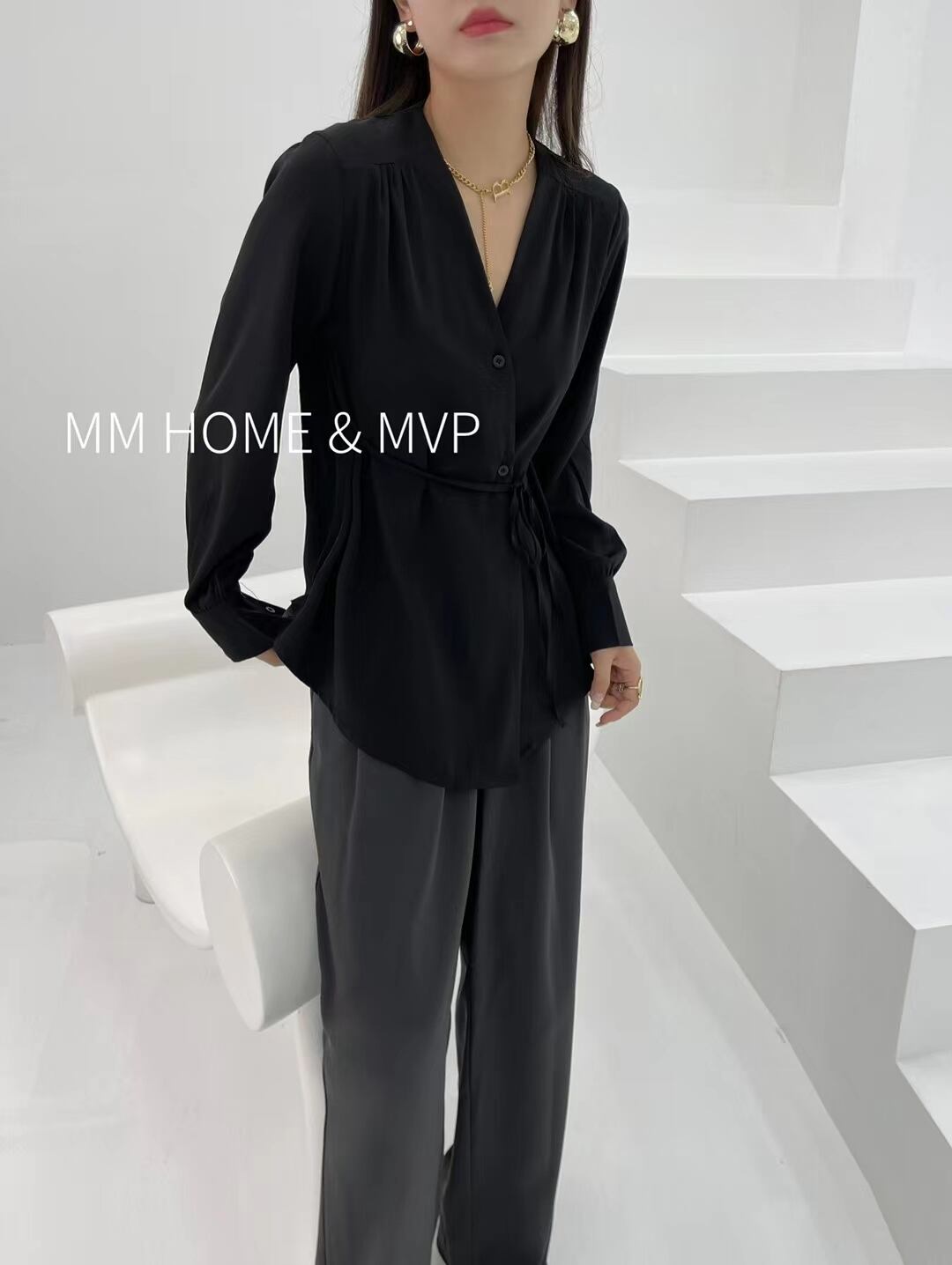 カシュクールブラウス　AJ42441-2082