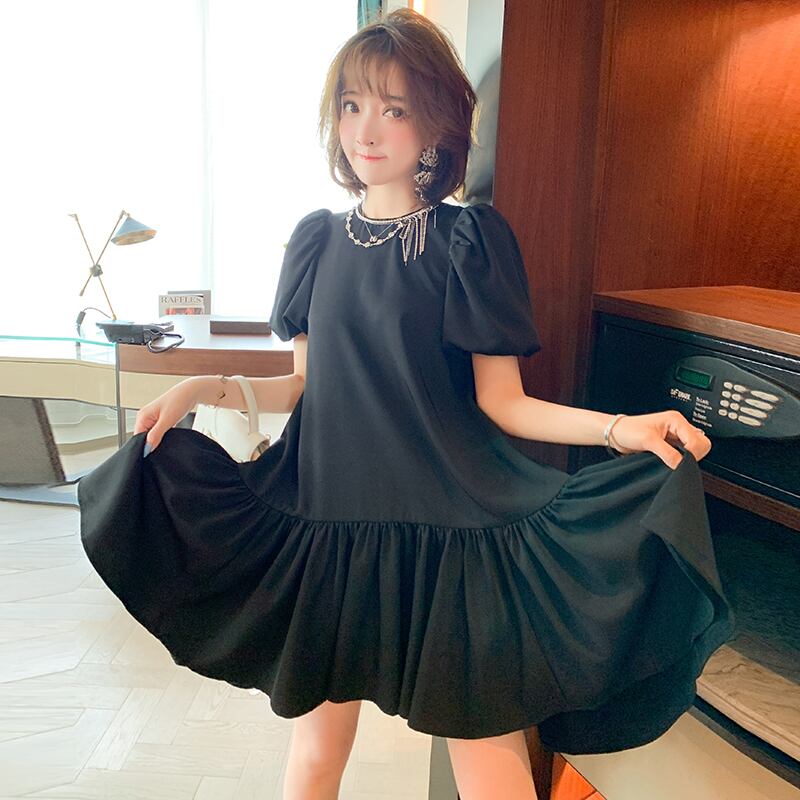 チェーン スカート ルーズTシャツ ドレス オータム 秋物 ステッチ MIUCO54892739519