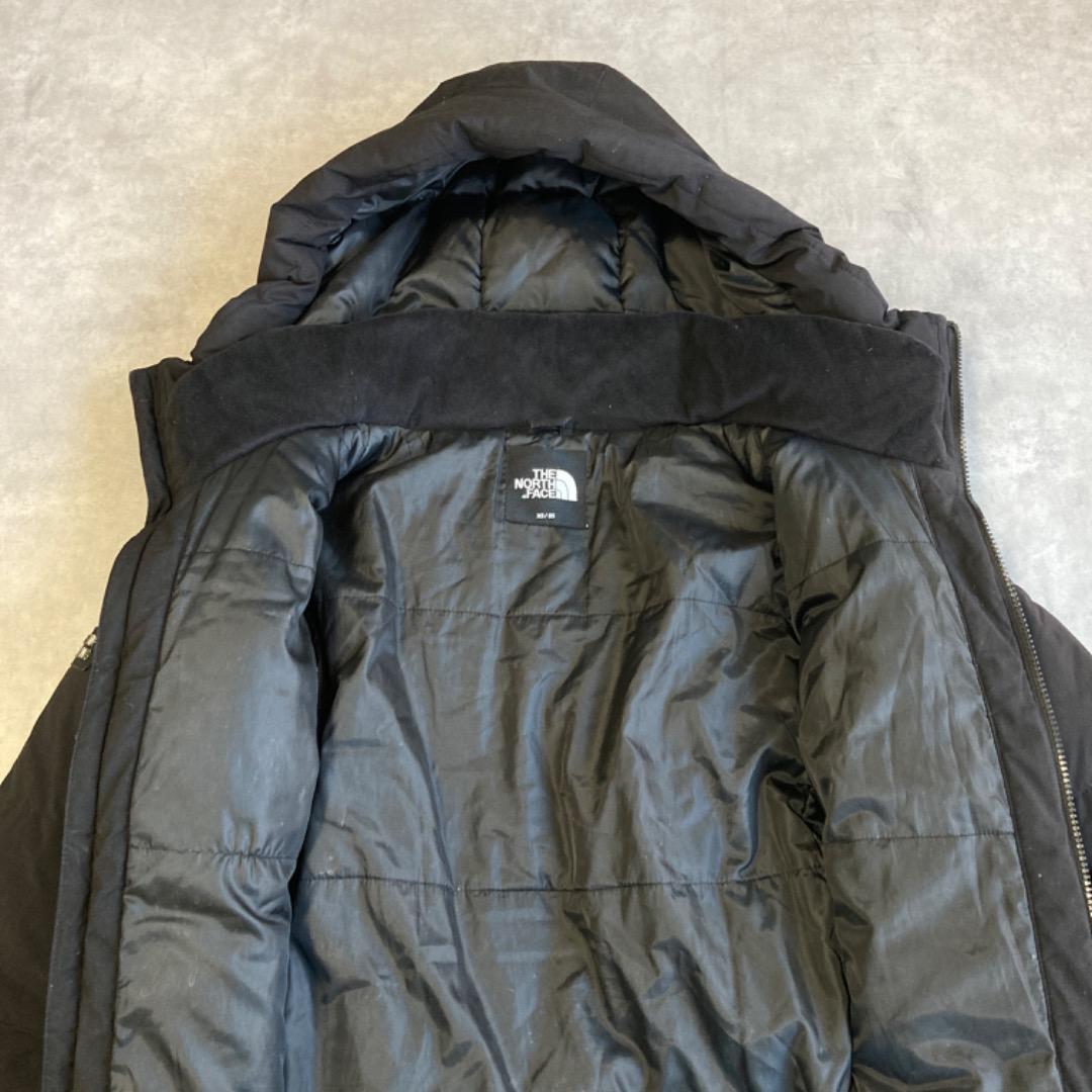 ノースフェイス ダウンジャケット ロング ドライベント 古着 黒 12764