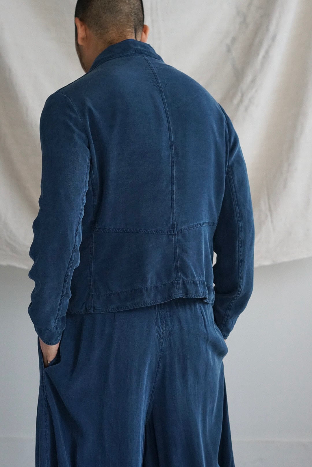 CHEZ VIDALENC - JACKET REGENT (SILK) | Brownie