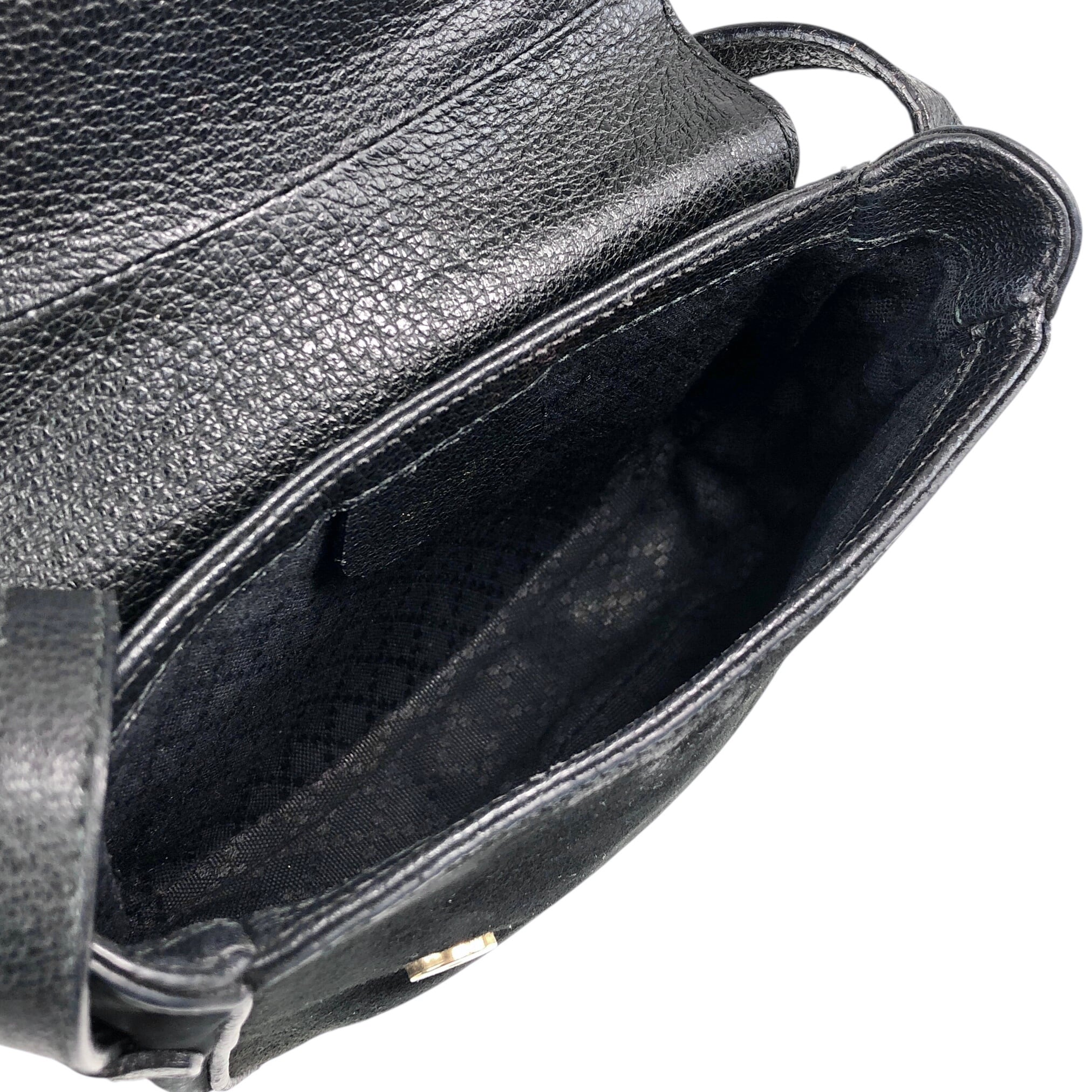 GUCCI グッチ ショルダーバッグ ブラック ホースビット サドル GUCCI グッチ ショルダーバッグ ブラック ホースビット サドル