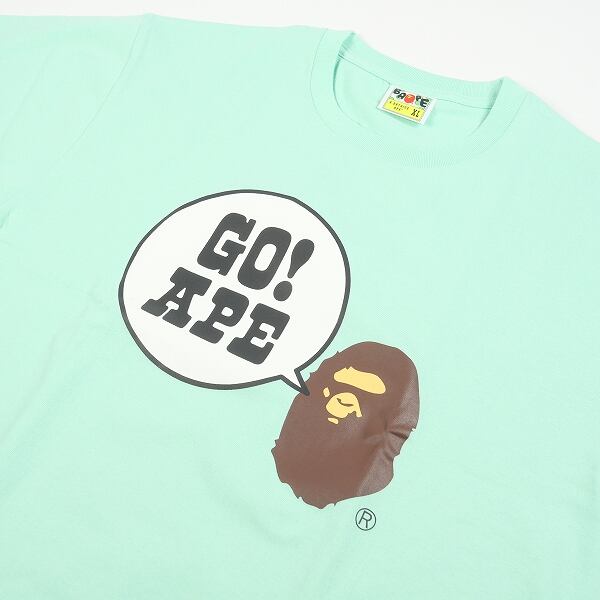 Size【XL】 A BATHING APE ア ベイシング エイプ GO APE!ロゴTシャツ