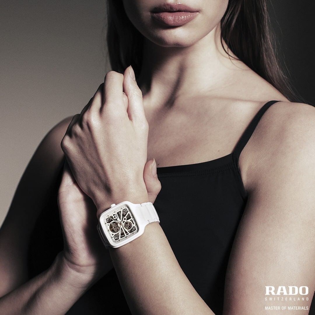 【RADO ラドー】True Square Automatic Open Heart トゥルースクエア オープンハート（ホワイト）／国内正規品 腕時計