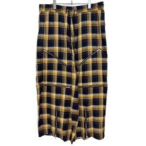 【KIDILL】WIDE ZIP PANTS(NAVY/YELLOW)