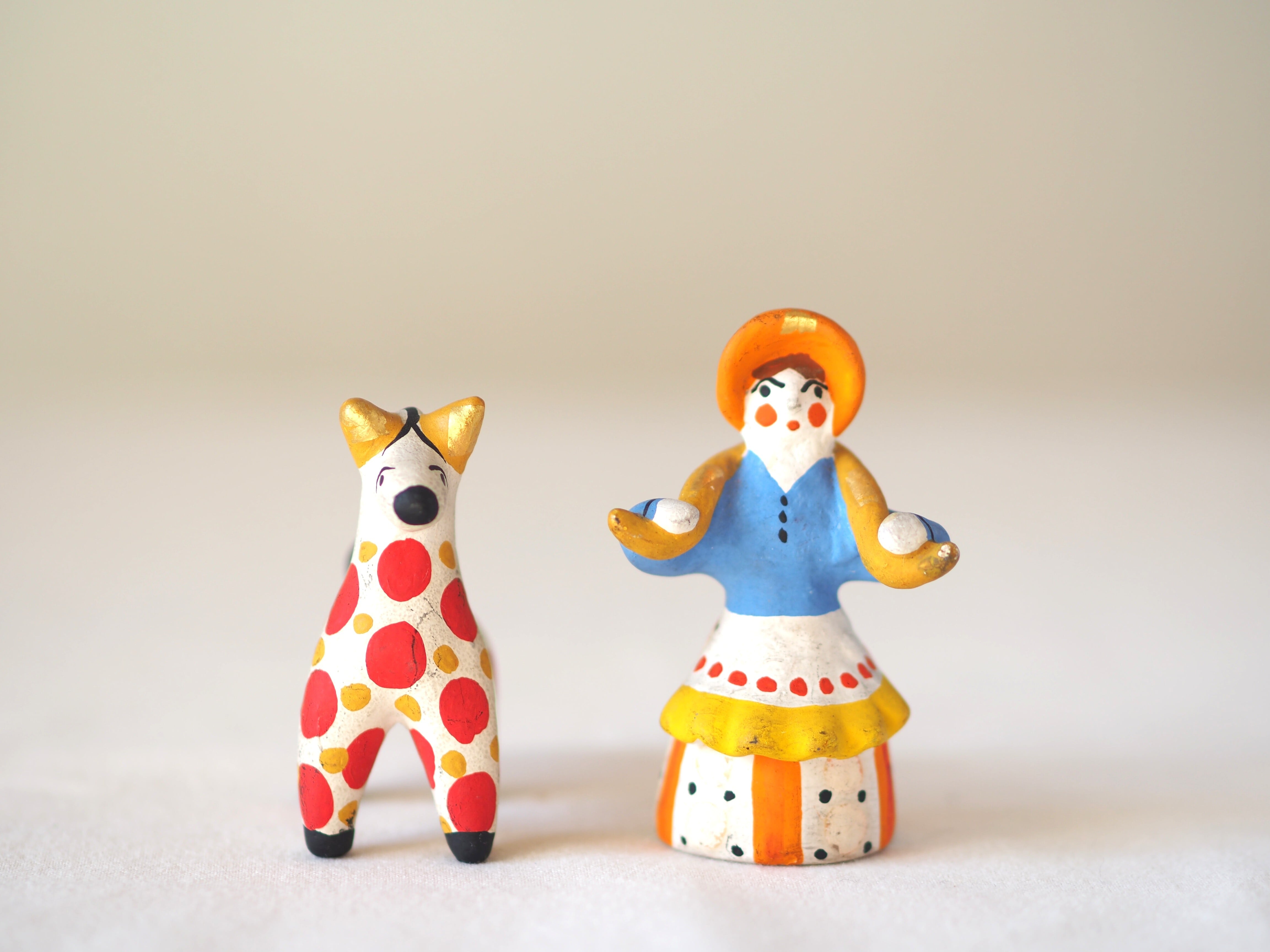 ロシアの土人形（ご婦人／馬） | ソラシカ散歩