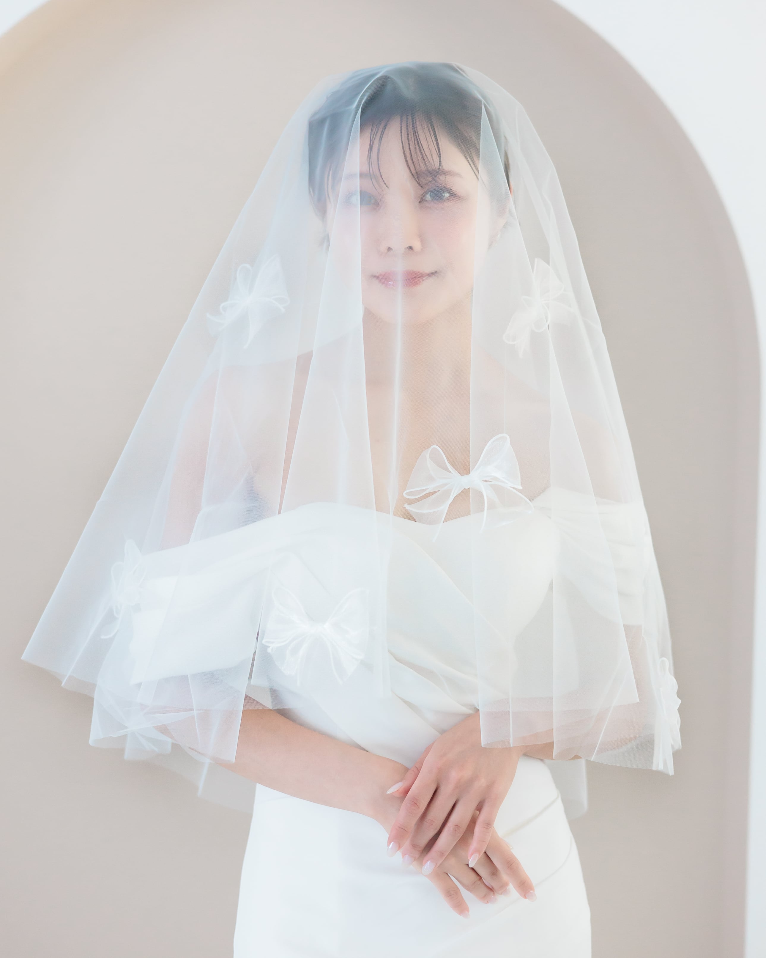 リボンウェディングベール【VL2502-02】 | ブライダル