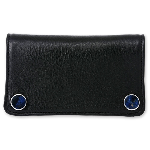 【STANLEY GUESS　スタンリーゲス　Wallet　ウォレット】2ウッドボタン/1ジップショートウォレット/ぺブルグレイン/ファンシーグロメット【送料無料】