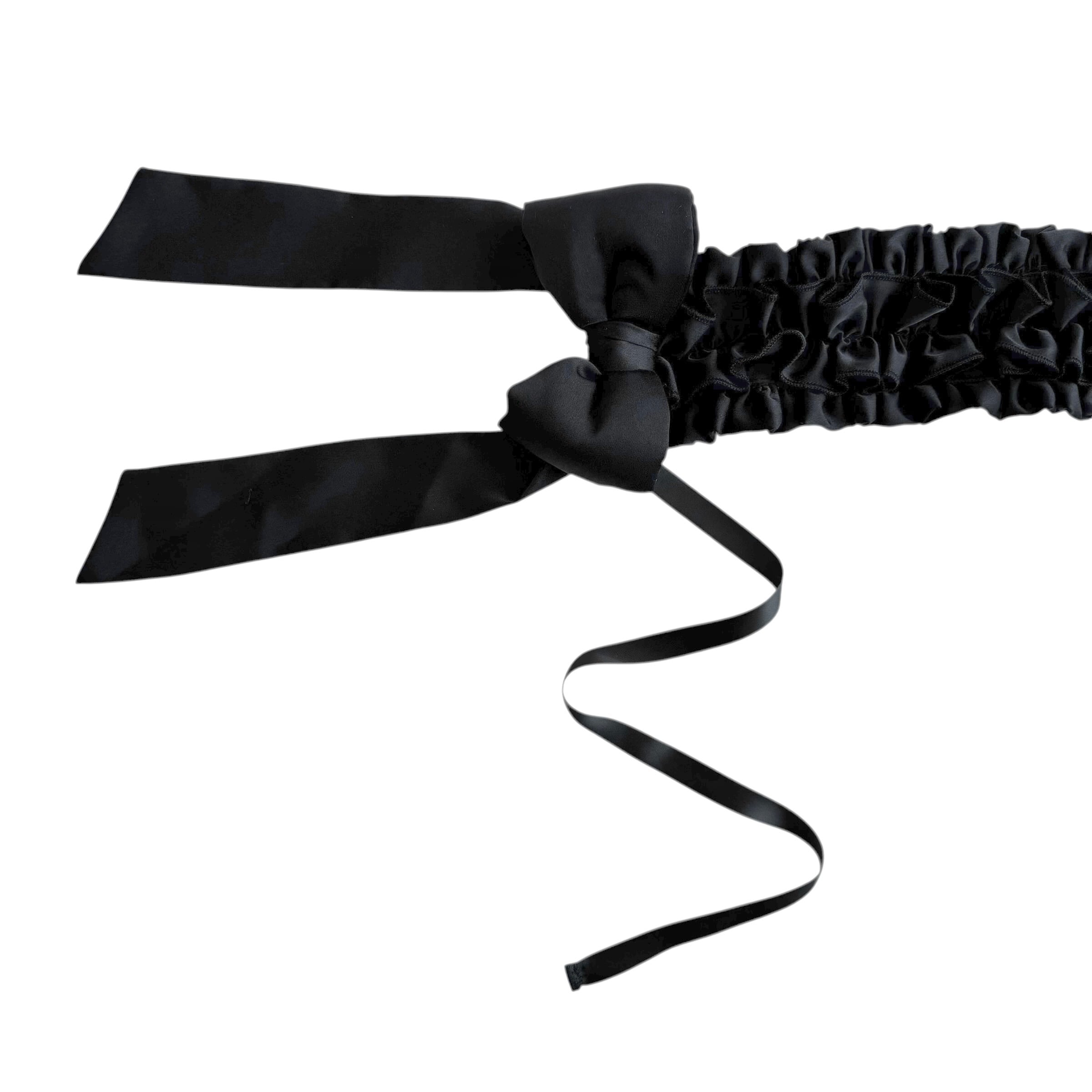 パフンリボンヘッドドレス BLACK