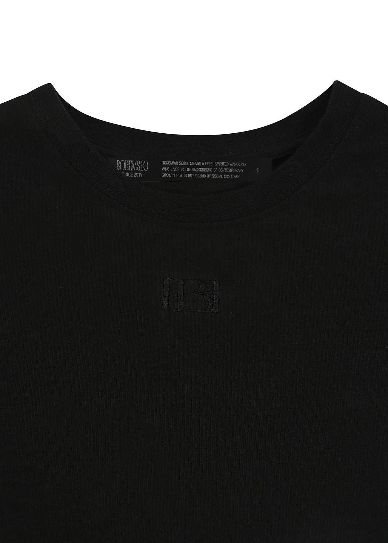 BOHEMIAN SEOUL] BACK HOOKED SHIRRING T, BLACK 正規品 韓国