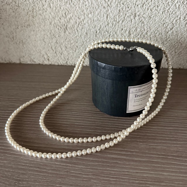 〈SELECT〉ロングパールネックレス a06-002-1