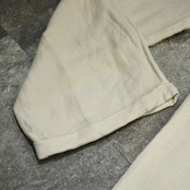 LOUIS RAPHAEL rayon linen 3tuck wide slacks