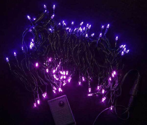 100球LED直線 ダイヤ型/緑線/ピンク＆パープル 【激安LEDライト】【全品自社点検済み】