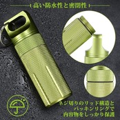 携帯灰皿 Ninonly 車用灰皿 おしゃれ はいざら 完全防水 におわない 密閉 カラビナ付き ふた付き アウトドア アッシュトレイ ポータブル 大容量 携帯用 グリーン