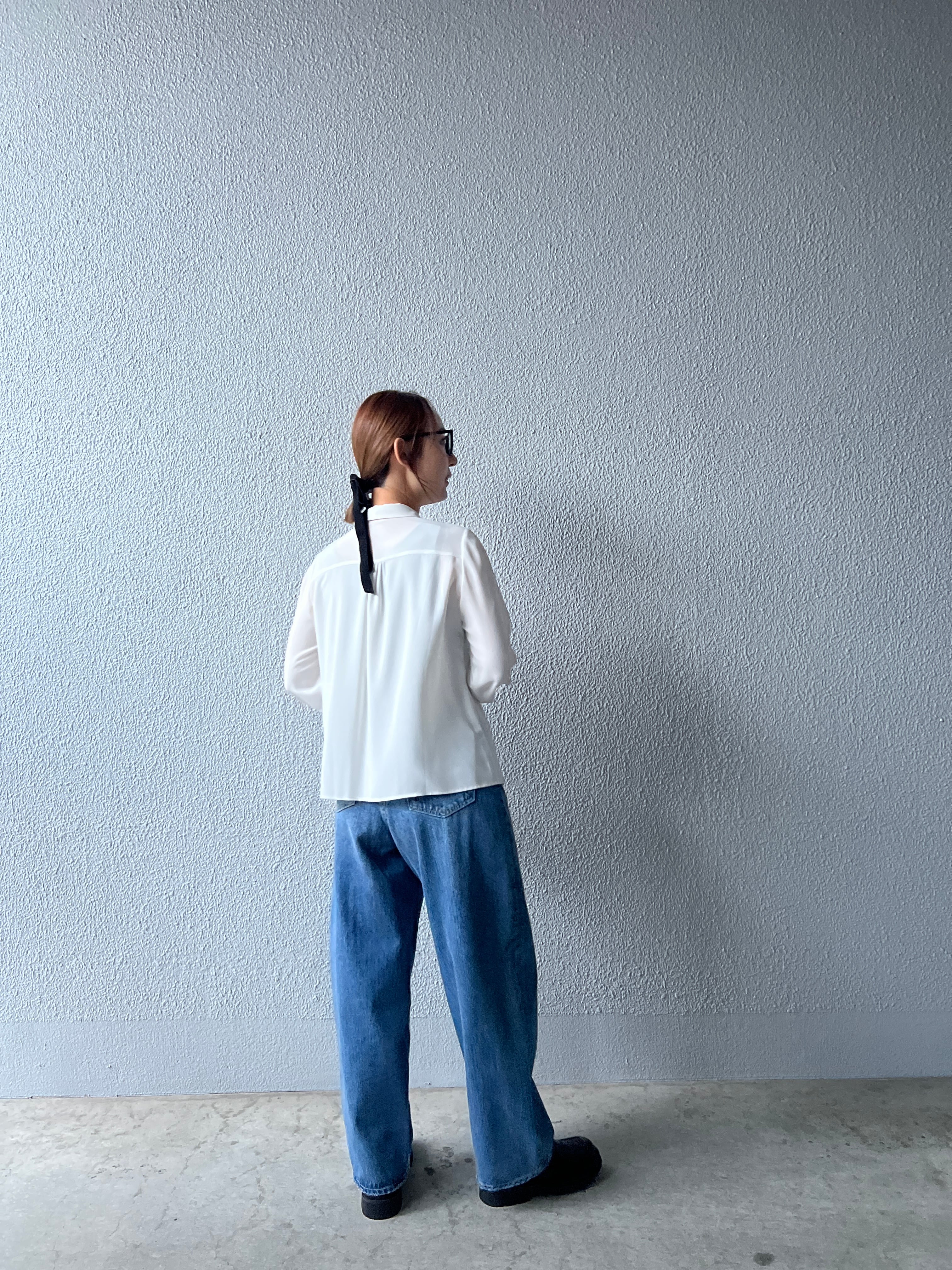 【PASSIONE】ラッフルフリルボウタイブラウス 426919