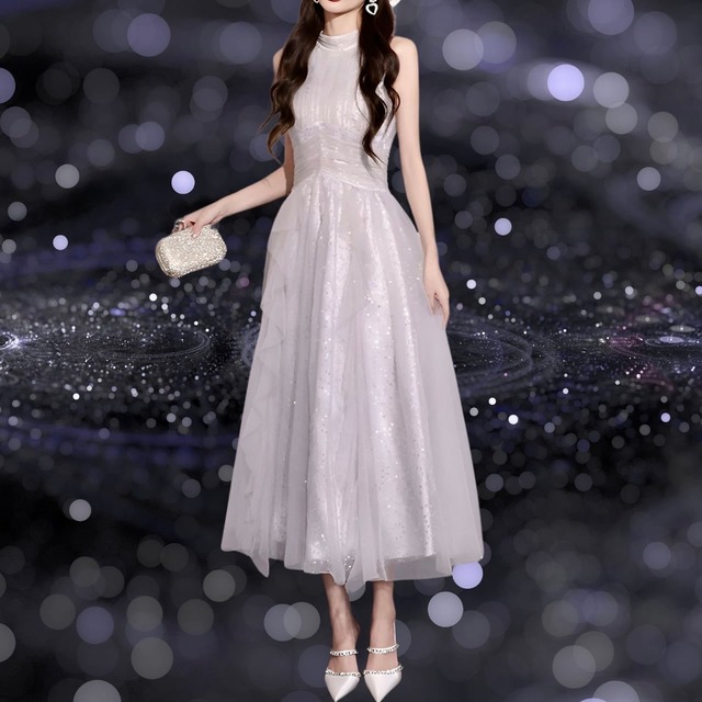 ホルターネックドレスシャイニングF 1337