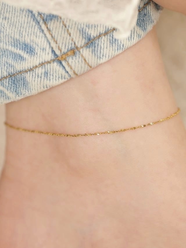 316L briller chain anklet  #a20