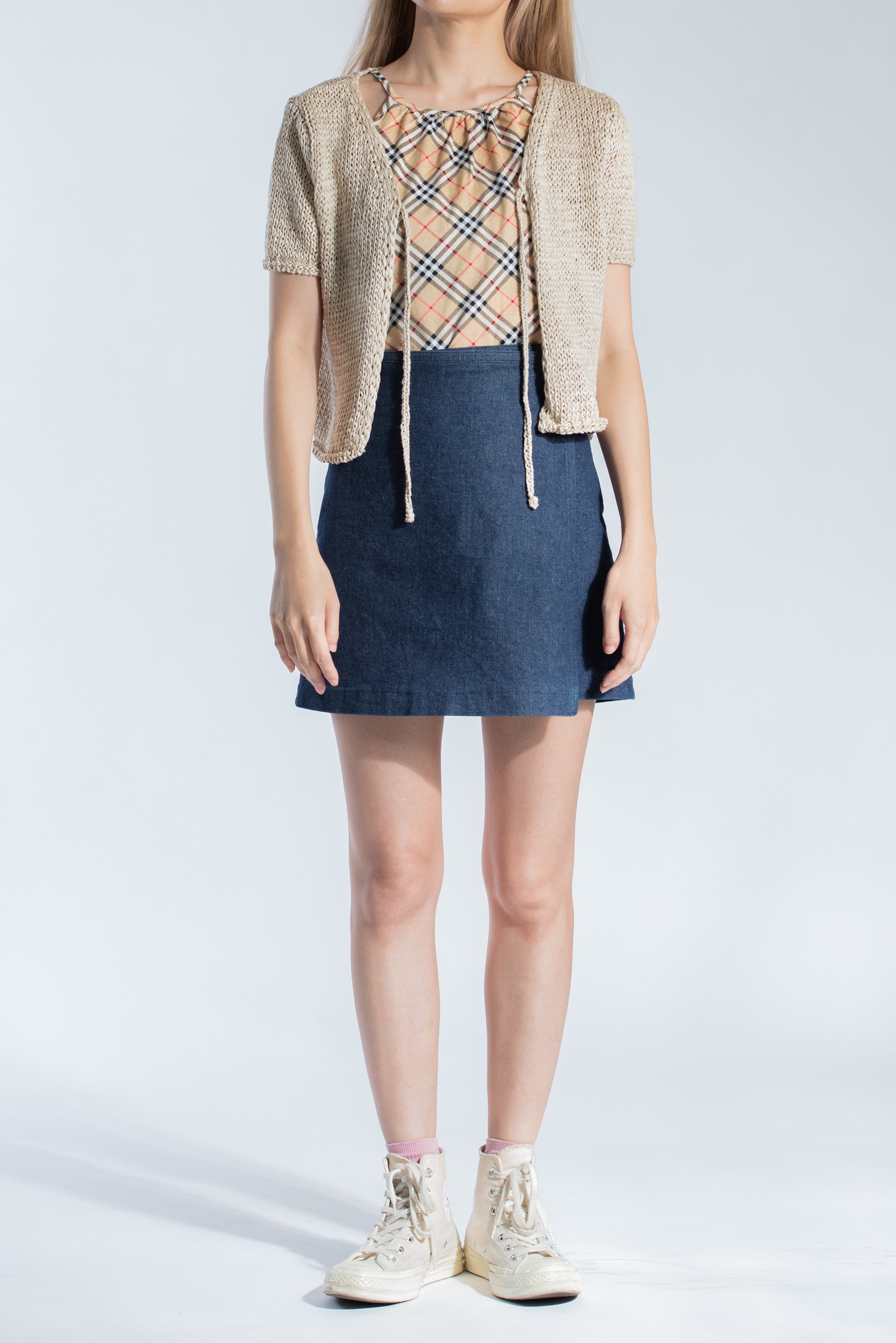 Burberry Wrap Denim Skirt バーバリー 巻きタイプ デニム スカート