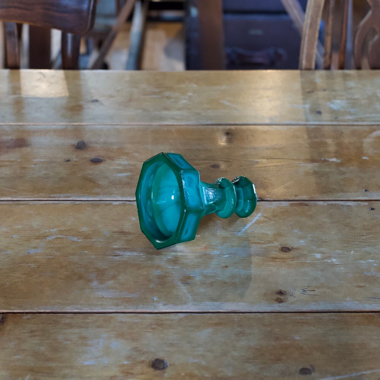 Malachite Candle Stand / マラカイト キャンドルスタンド〈 チェコ