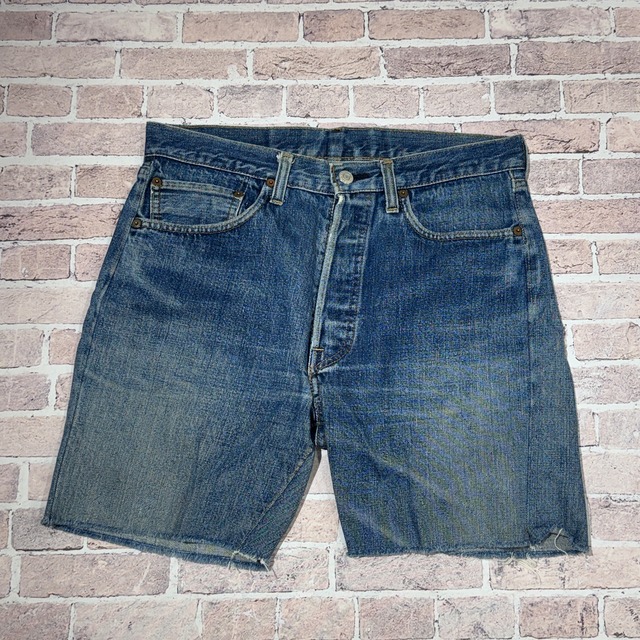 ⓀLEVI'S 501 66 SINGLE DENIM PANT CUT OFF