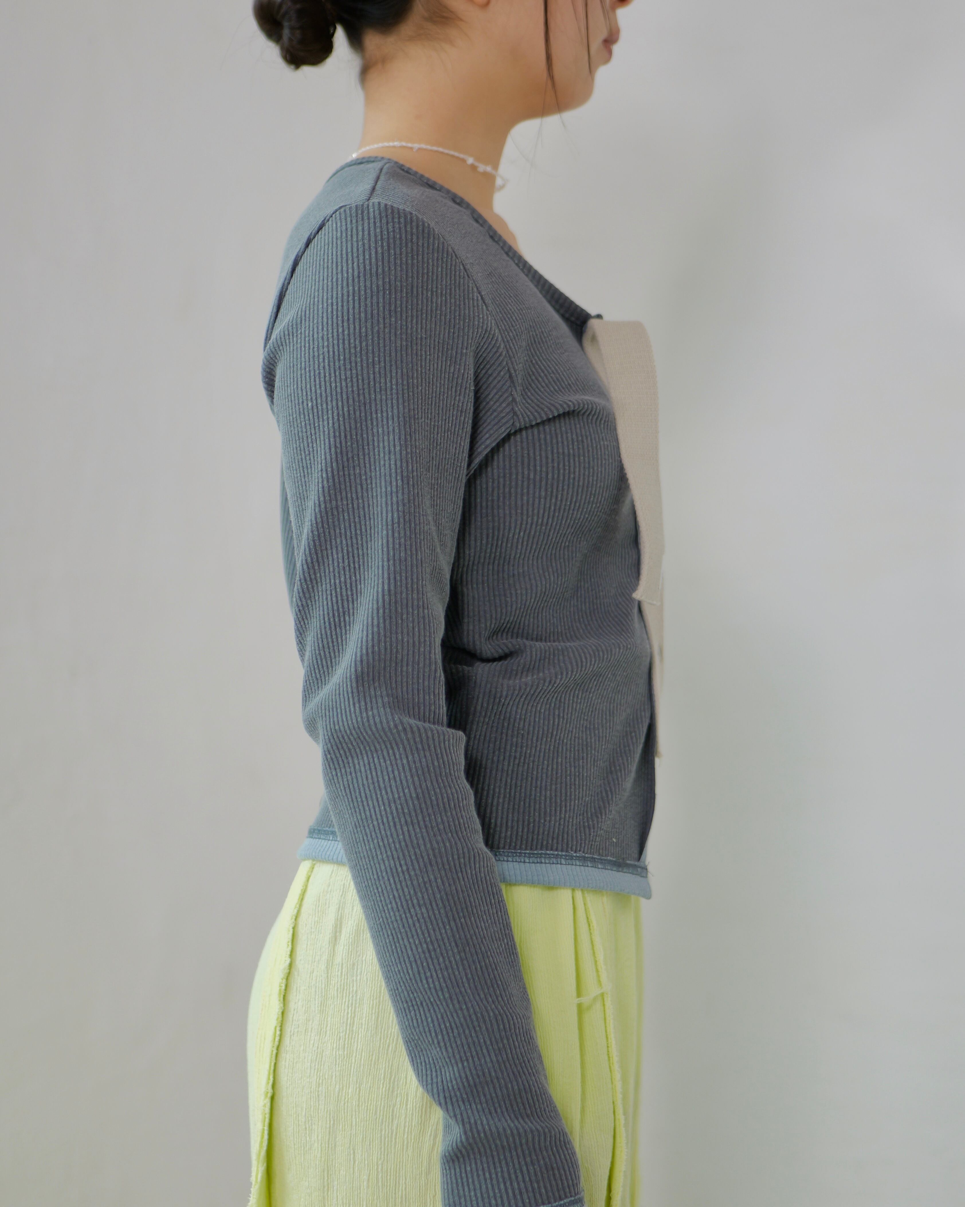 kotoha yokozawa - Click Dot Cardigan ：Blue Fog｜クリックドット