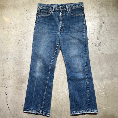 70's LEVI'S リーバイス 517-0217 ブーツカットデニム Big E 刻印8 42TALON スレーキスタンプ リペア有 W34 グッドサイズ USA製 希少 ヴィンテージ BA-2238 RM2657H