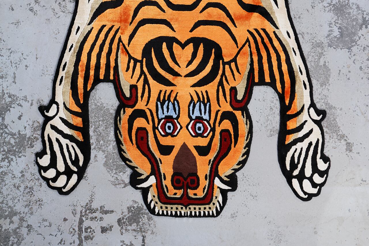 Tibetan Tiger Rug 《Lサイズ•シルク192》チベタンタイガーラグ