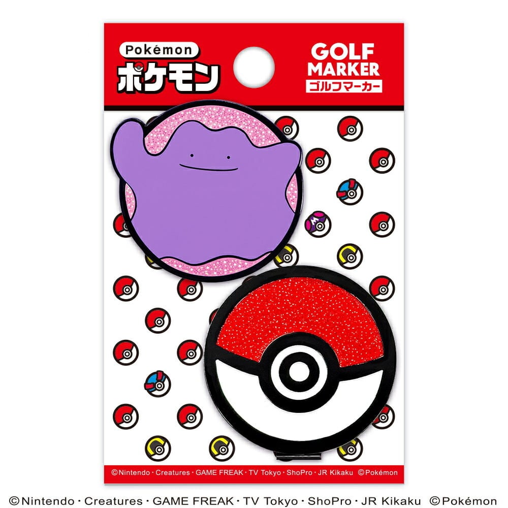ポケモン ゴルフマーカーBIGサイズ（メタモン） マグネット クリップ式