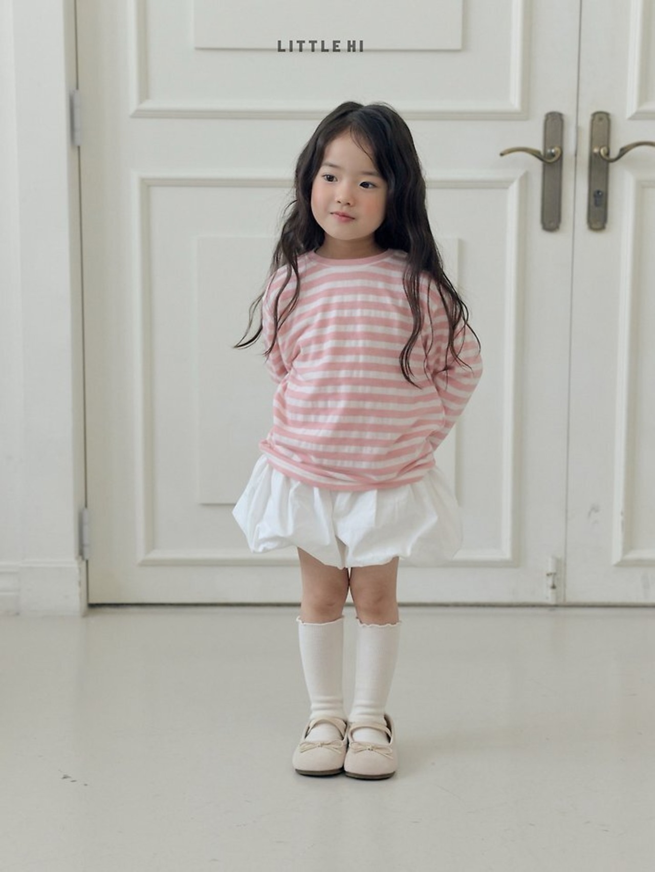 【取寄】LITTEL HI オータムストライプTシャツ｜秋服｜韓国子供服｜26/AT