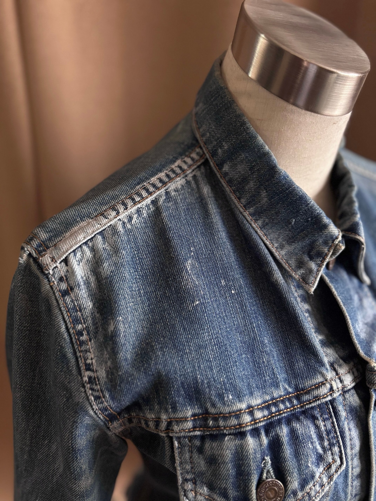 【RE:ART】hand paint remake denim jacket-4603-3