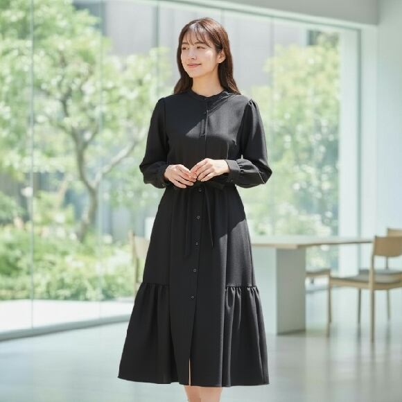 美品【Pont Neuf】コート ワンピース 2way ロング パーカー 日本製 1.jpg