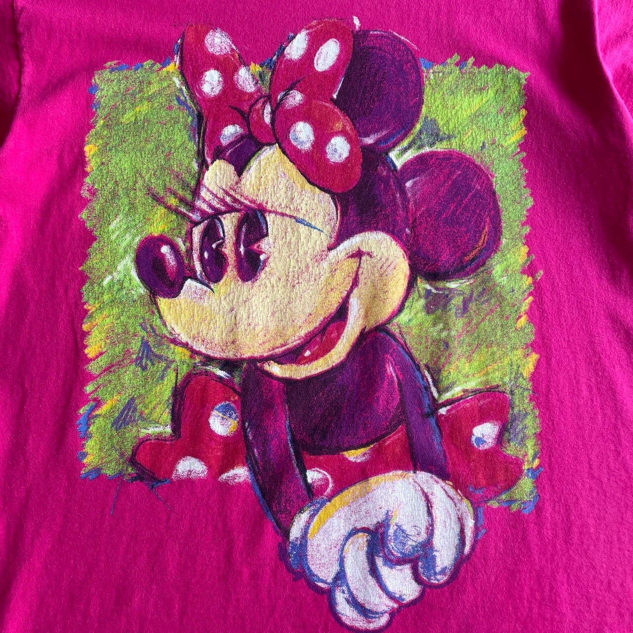 ~90年代 UNKNOWN MICKEY MOUSE & MINNIE MOUSE ミッキーマウス & ミニーマウス キャラクタープリントTシャツ メンズS ヴィンテージ /eaa338349