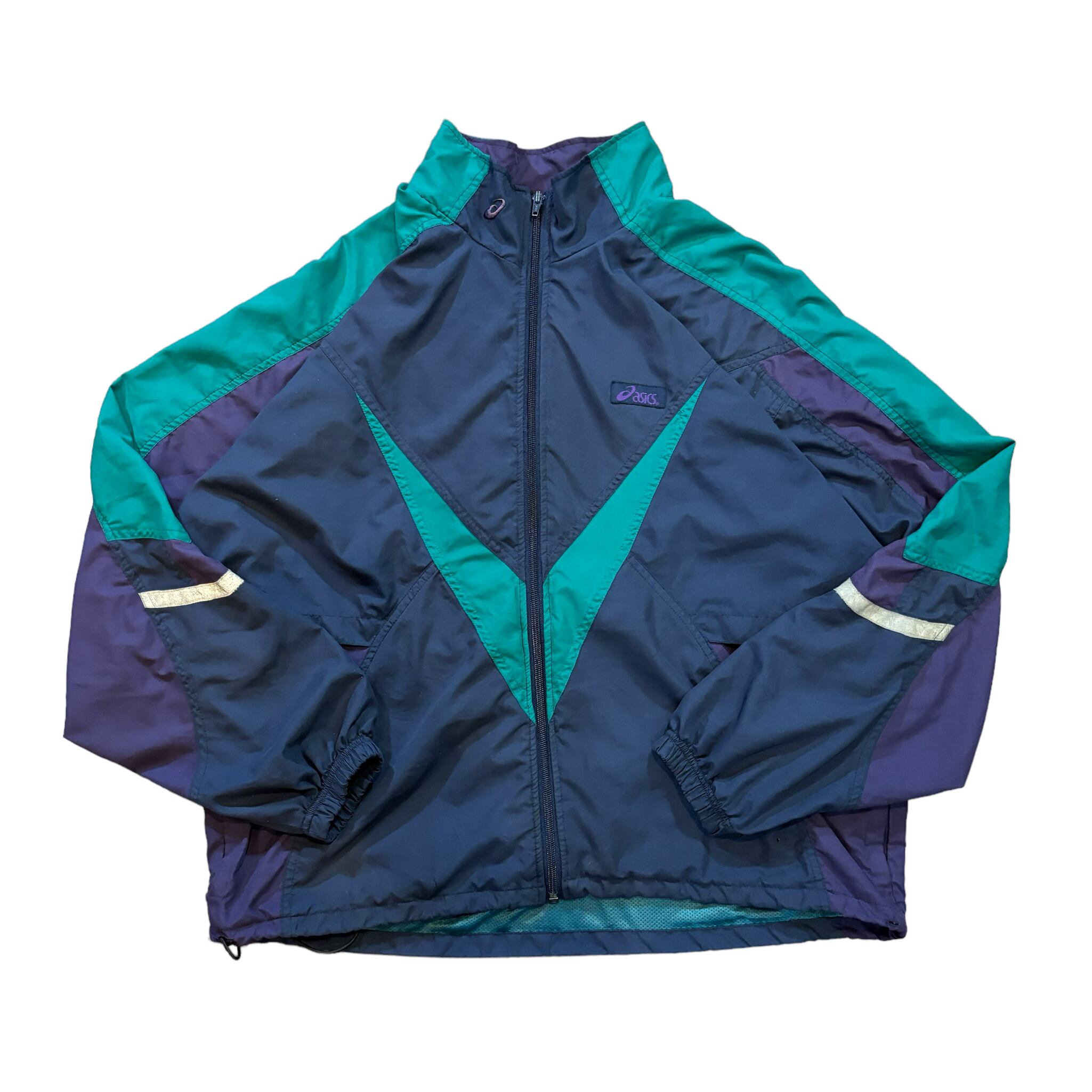 asics ナイロンジャケット XL マルチカラー