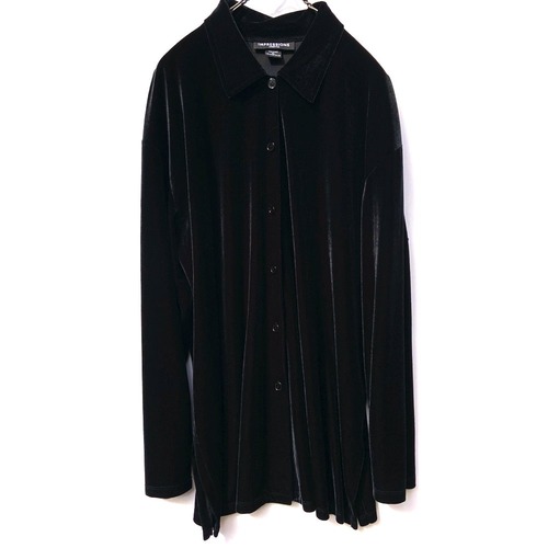 Vintage Long Sleeve Velor Shirts [IMPRESSIONS] [1990s] Vintage Long Sleeve velor Shirts