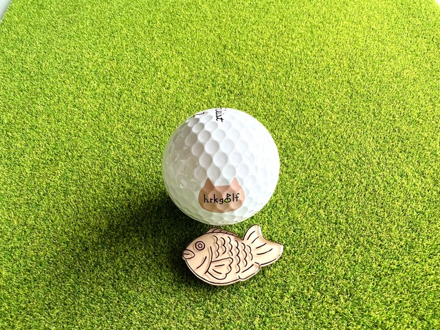 ゴルフマーカー・たいやき(マグネット)